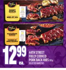 Metro 44TH STREET FULLY COOKED PORK BACK RIBS offer