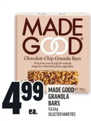 Metro MADE GOOD GRANOLA BARS offer