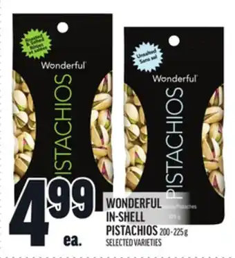 Metro WONDERFUL IN-SHELL PISTACHIOS offer