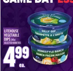 Metro LITEHOUSE VEGETABLE DIPS offer