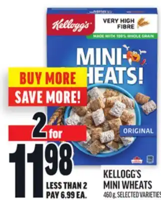 Metro KELLOGG'S MINI WHEATS offer