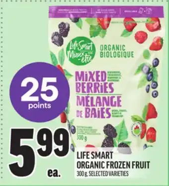 Metro LIFE SMART ORGANIC FROZEN FRUIT offer