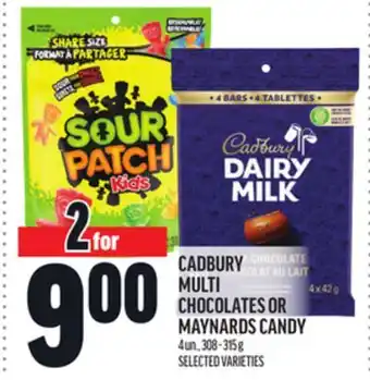 Metro CADBURY MULTI CHOCOLATES OR MAYNARDS CANDY offer