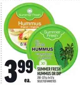 Metro SUMMER FRESH HUMMUS OR DIP offer