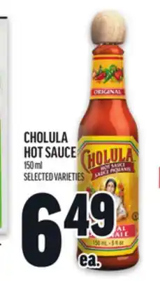 Metro CHOLULA HOT SAUCE offer