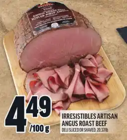 Metro IRRESISTIBLES ARTISAN ANGUS ROAST BEEF offer