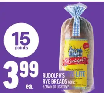 Metro RUDOLPH'S RYE BREADS offer