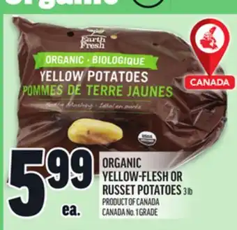 Metro ORGANIC YELLOW-FLESH OR RUSSET POTATOES offer