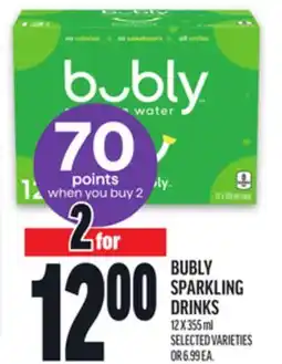 Metro BUBLY SPARKLING DRINKS offer