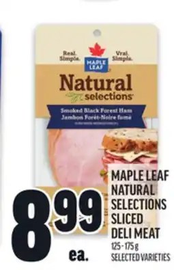 Metro MAPLE LEAF NATURAL SELECTIONS SLICED DELI MEAT offer