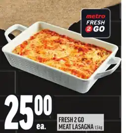 Metro FRESH 2 GO MEAT LASAGNA offer