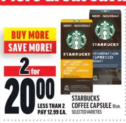 Metro STARBUCKS COFFEE CAPSULE offer