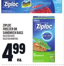 Metro ZIPLOC FREEZER OR SANDWICH BAGS offer