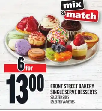 Metro FRONT STREET BAKERY SINGLE SERVE DESSERTS offer