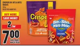 Metro CRISPERS OR BITS & BITES SNACKS offer