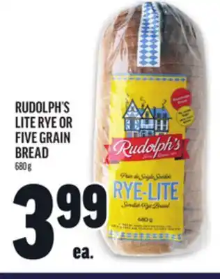 Metro RUDOLPH'S LITE RYE OR FIVE GRAIN BREAD offer