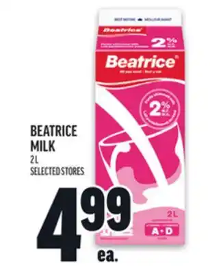 Metro BEATRICE MILK offer