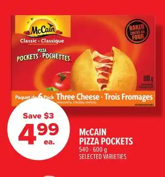 Metro MCCAIN PIZZA POCKETS offer