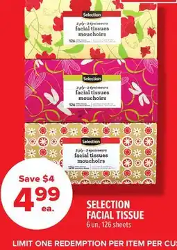 Metro SELECTION FACIAL TISSUE offer