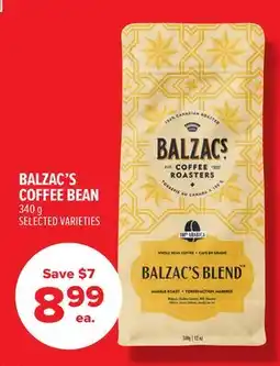 Metro BALZAC'S COFFEE BEAN offer