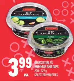 Metro IRRESISTIBLES HUMMUS AND DIPS offer