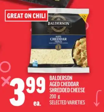 Metro BALDERSON AGED CHEDDAR SHREDDED CHEESE offer