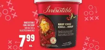 Metro IRRESISTIBLE CHILI OR SOUP offer