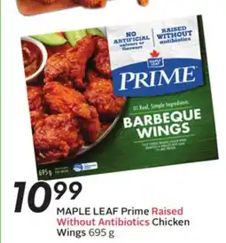 Sobeys MAPLE LEAF Prime Raised Without Antibiotics Chicken Wings offer