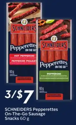 Sobeys SCHNEIDERS Pepperettes On-The-Go Sausage Snacks offer