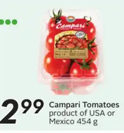 Sobeys Campari Tomatoes offer