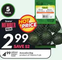 Sobeys Avocados Bag offer