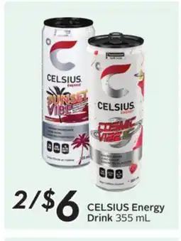 Sobeys CELSIUS Energy Drink offer