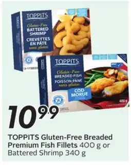 Sobeys TOPPITS Gluten-Free Breaded Premium Fish Fillets offer