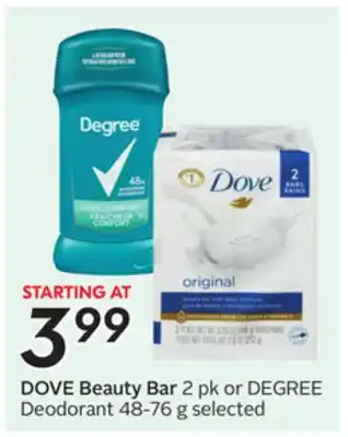 Sobeys DOVE Beauty Bar offer