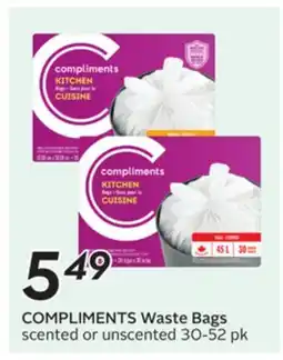 Sobeys COMPLIMENTS Waste Bags offer