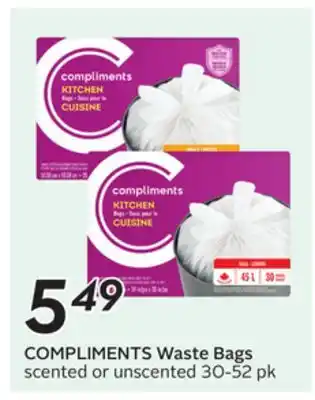 Sobeys COMPLIMENTS Waste Bags offer