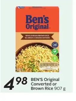 Sobeys BEN'S Original Converted or Brown Rice offer