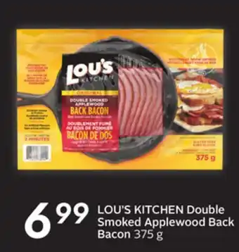 Sobeys LOU'S KITCHEN Double Smoked Applewood Back Bacon offer