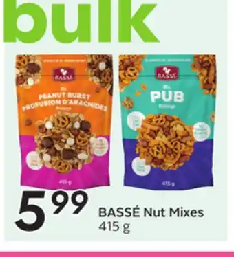 Sobeys BASSÉ Nut Mixes offer