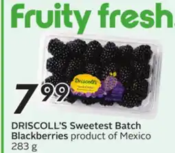 Sobeys DRISCOLL'S Sweetest Batch Blackberries offer