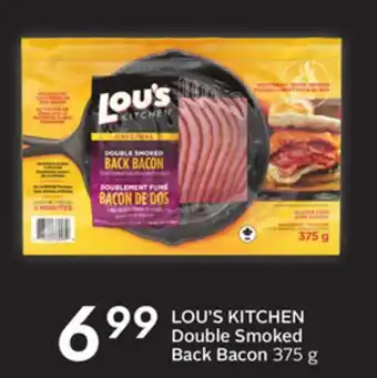 Sobeys LOU'S KITCHEN Double Smoked Back Bacon offer