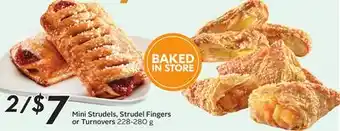 Sobeys Mini Strudels, Strudel Fingers or Turnovers offer