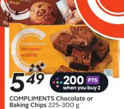 Sobeys COMPLIMENTS Chocolate or Baking Chips offer