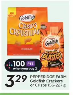 Sobeys PEPPERIDGE FARM Goldfish Crackers or Crisps offer