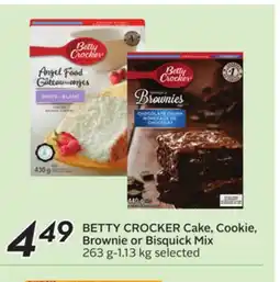 Sobeys BETTY CROCKER Cake, Cookie, Brownie or Bisquick Mix offer