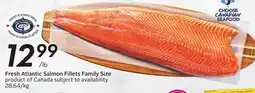 Sobeys Fresh Atlantic Salmon Fillets offer