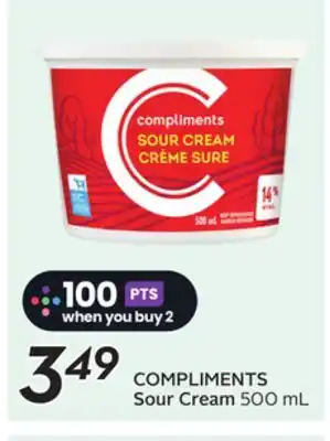 Sobeys COMPLIMENTS Sour Cream offer