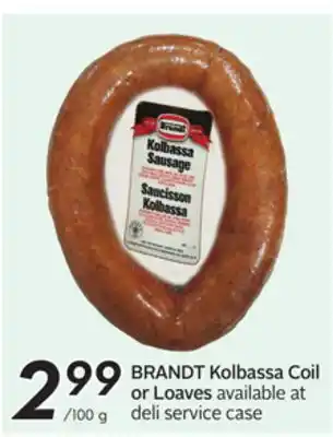 Sobeys BRANDT Kolbassa Coil or Loaves offer