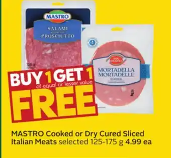 Sobeys Cooked or Dry Cured Sliced Italian Meats offer