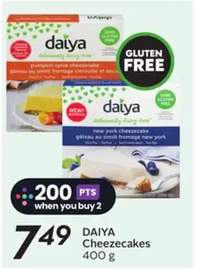 Sobeys DAIYA Cheezecakes offer